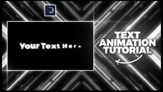 TEXT ANIMATION \ - alight motion tutorial [ Part 3 ]