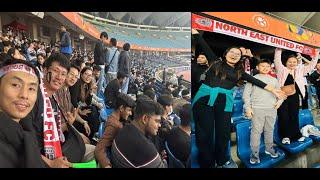 Supporting NorthEast United FC at JNL Stadium