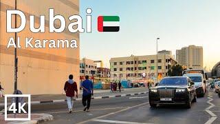 Dubai 2025  [4K] I Al Karama Dubai I Evening Walking Tour I 4K ASMR