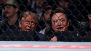 Trump attends UFC championship fight in New York, taking a break from Cabinet picks