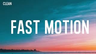 Saweetie - Fast Motion (Clean - Lyrics)