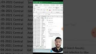 Filter by cell value in #excel #tutorial #informative