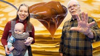 Panqueques con DULCE de LECHE  | Respondiendo Sus Preguntas Mientras Comemos Un Postre Argentino!