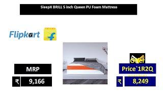 SleepX BRILL 5 inch Queen PU Foam Mattress