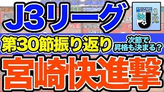 【J3リーグ】第30節の全カード振り返り！テゲバジャーロ宮崎の快進撃！？要注目カードは？