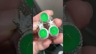 好女不愁嫁，好货不等人！纯天然缅甸翡翠两件套，定制款 #翡翠 #jewelry #古玉收藏
