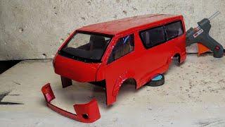 How to make Toyota Hiace low roof Diy (P1)