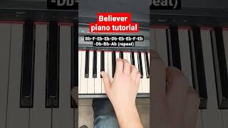 Believer Imagine Dragons - piano tutorial