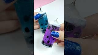 easy DIY boba squishy - how to make squishy pen - fati craft world