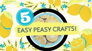 The Best Lemon Crafts! @ladyredcrafting