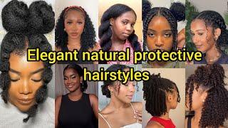 Elegant natural protective hairstyles for women | Natural hairstyles for women | Hairstyles