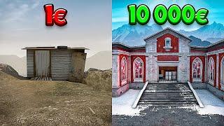 1€ VS 10 000€ CS:GO MAP