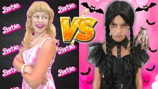 Pink VS BlacK Wednesday AdaMs And Barbie!