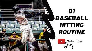 D1 Baseball hitting routine // The Summers Method