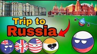 Trip to Russia ️ | #countryballs #worldprovinces #geography