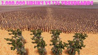 2,000,000 Uruks vs 735 Treebeards (LOTR Battle) | Ultimate Epic Battle Simulator 2