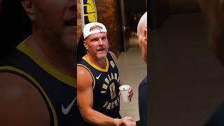 Kevin Pritchard and Rick Carlisle Meet Pat McAfee Following Game 4 Win Over Knicks | Indiana Pacers