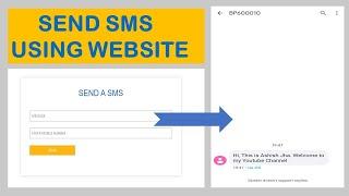 How to send SMS through Website | ASP.Net C# | Using Code | TextLocal