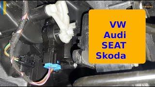Replace DRIVER SIDE heater control, temperature flap position motor. B108D71 (VW, Audi, SEAT, Skoda)