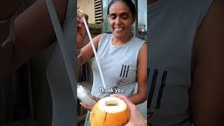 $0.50 Coconut on the Streets of Colombo, Sri Lanka 