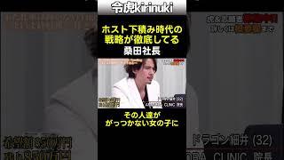 ホスト下積み時代の戦略 #令和の虎 #桑田社長 #shorts