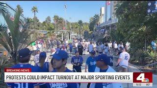 LA sports fans express frustration with team's response on ICE raids, protests