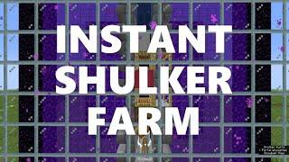 Minecraft Elegance: Instant Shulker Farm ("Methuselah", Java 1.17+)