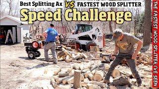 The Best Splitting Ax VS the Fastest wood Splitter