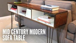 Build a Mid-Century Modern Sofa Table