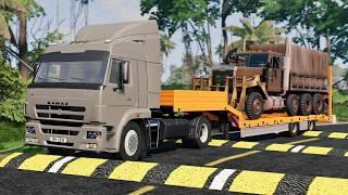 Trucks vs Speed Bumps #88 | BeamNG Drive | Truck &Too