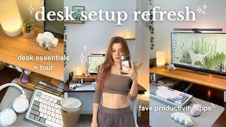 Desk Tour & Refresh + my TOP 5 productivity tools  ⭐️