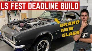 My CHEAP 67 Camaro Gets 2020 ECU With NEW WIRING And GLASS *5 Days From Deadline*