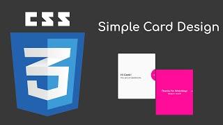 How to create a simple card design in HTML & CSS | Geekboots