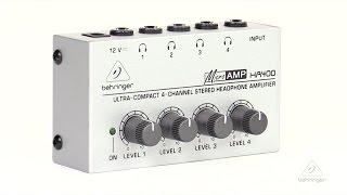 MICROAMP HA400 Ultra-Compact 4-Channel Stereo Headphone Amplifier