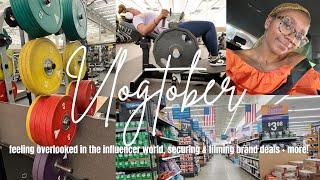 vlogtober 3 | i got my biggest brand deal, being overlooked, grocery run & fitness goals +