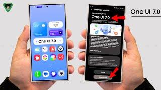 Samsung One UI 7.0 Android 15 - OFFICIAL