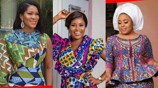 Ankara Shirt & Blouse & Gown For Ladies Chemise et chemisier et robe exotiques d'Ankara pour dames