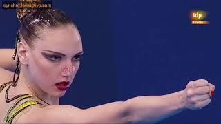 Svetlana Kolesnichenko (RUS) Solo Free Final Glasgow European Championships 2018