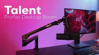 Talent Proflex Desktop Microphone Boom Stand  | Modular Design for Custom Setups