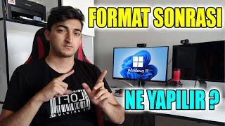 Bilgisayarda Format Sonrası Yapılması Gerekenler | Windows 11