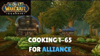 WoW Classic - Quickest Way To Level Cooking 1-65 For Alliance