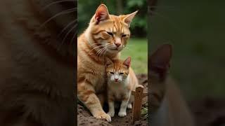 Poor Orange Cat Family #shorts #shortstory #sad #ai #cat #catshorts #catvideos #animation