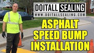 Asphalt Speed Bump Installation