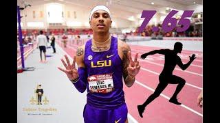 Eric Edwards runs 7.65 60m Hurdles |Meet Record| LSU Track and Field