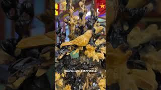 Tượng Bình hoa Mai gỗ Mun hoa | Tượng gỗ Vương Thao #shorts