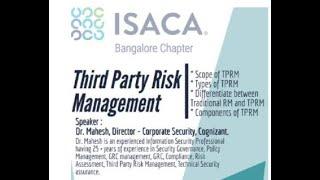 CPE Session on Third Party Risk Management