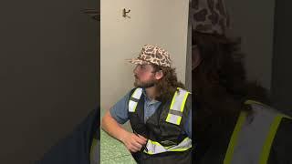Mr. Hardhat in his job interview @BubbaBellin