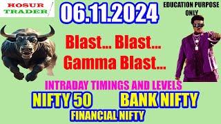 Nifty Prediction for Tomorrow in Tamil  05.11.2024 | Options Intraday Trading Analysis