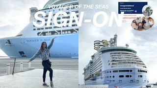 ABOARD WITH JORD: signing on voyager of the seas for my 3rd contract *as a pro ice skater*