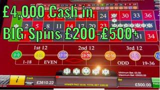 High limit Electronic Roulette from a Land based UK casino . £4,000 cash in . Cash Out ?